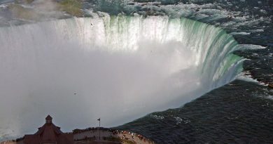 Canada, nature, mountains, Niagara Falls, Northern Lights, maple leaf, cityscape