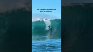 Surfeurs pros face à la plus grosse vague du monde 🌊