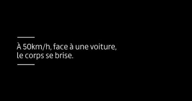 Survie d'un piéton percuté par une voiture à 50 km/h