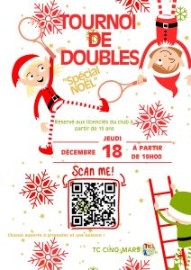 🌲 TOURNOI DE DOUBLES 🎅