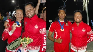 Tahiti championne du monde de pêche sous-marine grâce à Taina Orth et Dell Lamartinière