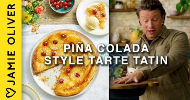 Tarte Tatin à la Piña Colada par Jamie Oliver