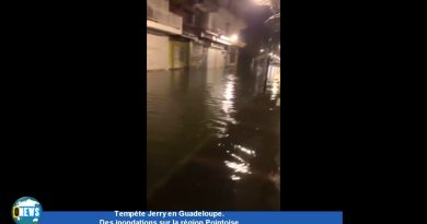 Tempête Jerry : Inondations en région Pointoise, Guadeloupe