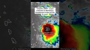 Tempête Jerry : pluies et orages en Martinique et Guadeloupe