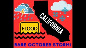 Tempête rare d'octobre en Californie : c'est parti !