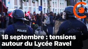 Tensions au Lycée Ravel à Paris lors de la grève du 18 septembre