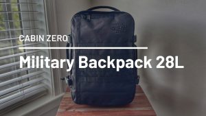Test du sac à dos militaire CabinZero 28L : idéal pour l'Europe ?
