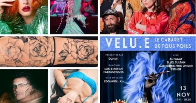 programmation de la soirée Velu.e novembre 2025