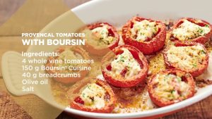 Tomates provençales au Boursin® par Jean-François Piège