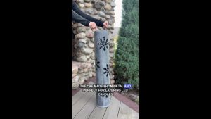 Torches en métal flocon de neige : magie à l'intérieur et dehors