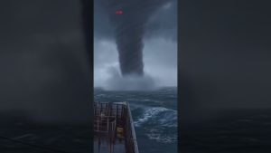 🚨 Tornade impressionnante au cœur de l'océan 🌊