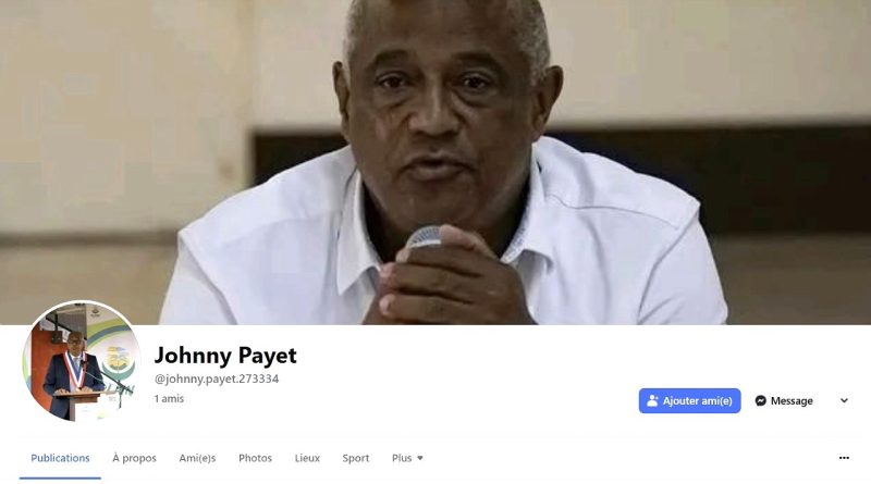 Tous les comptes Facebook de Johnny Payet sont des faux