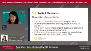 Transparence et traçabilité de la chaîne d'approvisionnement PV