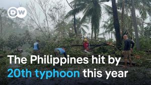Typhon Kalmaegi frappe les Philippines, craintes de séismes et volcans