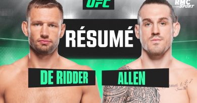 UFC Vancouver : De Ridder et Allen, duel décisif pour le titre -84kg !