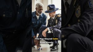 Un agent raciste arrête un agent d'entretien : une médaille change tout