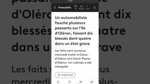 Un automobiliste fonce sur des piétons en criant Allah Akbar