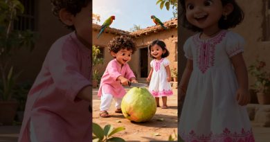 Un bébé sauve un veau affamé avec une grosse goyave 😭