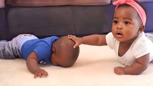 Un jumeau pousse son frère au sol en rampant : la raison choquante
