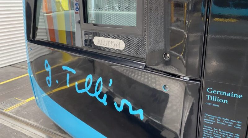 Un “rame-dame” pour la mise en circulation de la nouvelle rame de tramway Germaine Tillion
