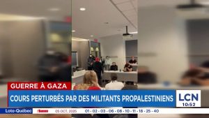 Université Concordia : perturbations de cours par des militants pro-Palestine