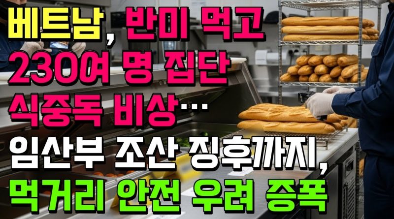 Urgence alimentaire au Vietnam : 230 cas d'intoxication alimentaire