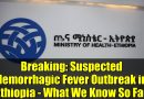 Urgent : Épidémie suspectée de fièvre hémorragique en Éthiopie