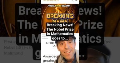 Urgent : Le Prix Nobel de Mathématiques décerné à...