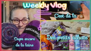 VLOG HEBDOMADAIRE : Nouveaux achats et laine à gogo !