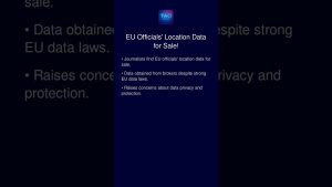 Vente de données de localisation des fonctionnaires de l'UE !