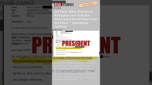 Vérification : 'Bubba' dans l'email d'Epstein n'est pas Trump