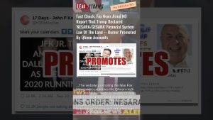 Vérification : Fox News n'a pas diffusé de rapport sur NESARA/GESARA