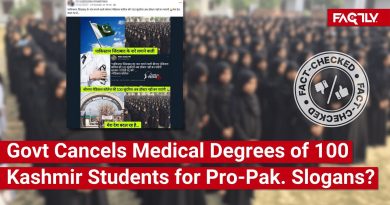 Vérification : Le gouvernement a-t-il annulé des diplômes médicaux à 100 étudiants du Cachemire ?
