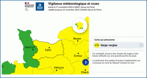Vigilance neige verglas en Normandie - Normandinamik