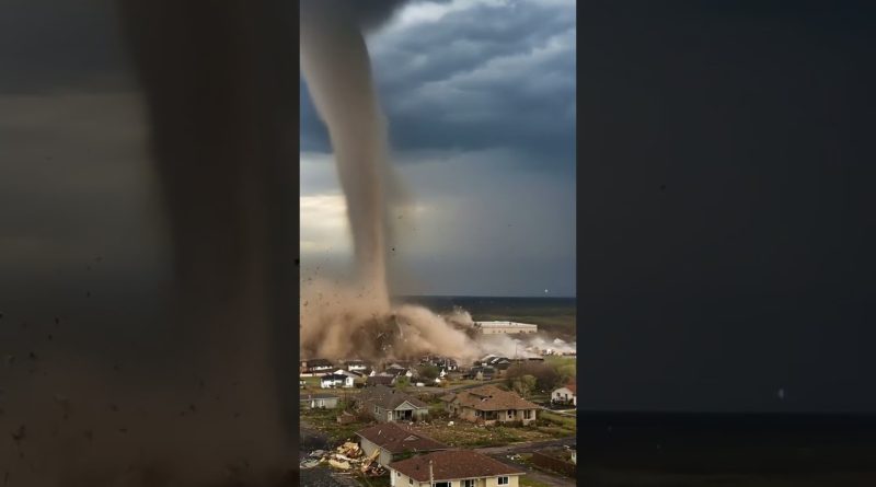 Village dévasté par une tornade : un désastre naturel