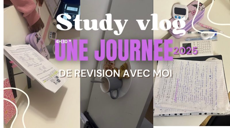 Vlog d'étude : Une journée de révisions productive
