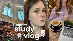 Vlog d'étude nocturne : biostatistiques et routine à Londres