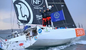 Voile. Le Nantais Corentin Douguet et le Nazairien Axel Tréhin sont arrivés deuxièmes de la