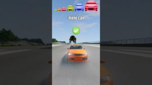 Voitures Big & Small face au tunnel de la porte en pierre - BeamNG.Drive