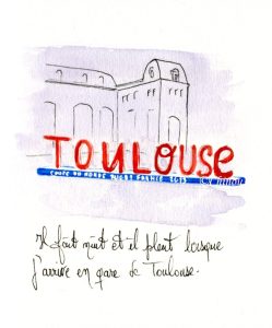 Voyage de Montpellier à Toulouse : Carnets et peintures de Chinou