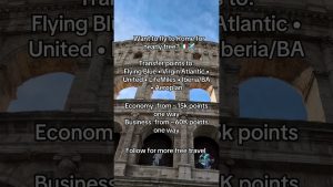 Voyager à Rome avec des points et des miles