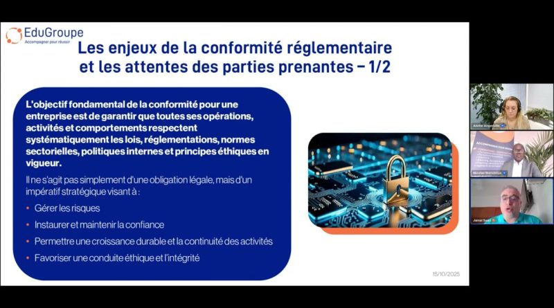 Webinaire EduGroupe : Cybersécurité et Réglementations