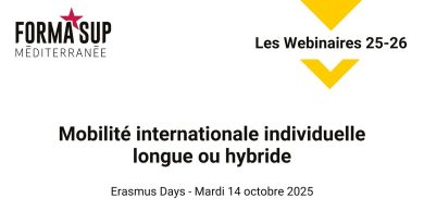 Webinaire Erasmus Days 2025 : Mobilité internationale hybride