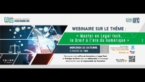 Webinaire : Master en Legal Tech, le Droit à l'ère numérique