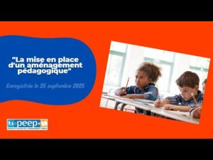 Webinaire PEEP : Créer un Aménagement Pédagogique Efficace