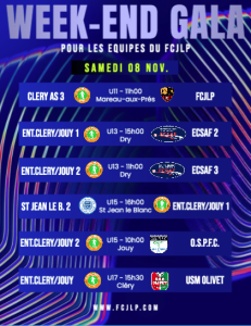 Week-end gala pour les équipes du FCJLP !