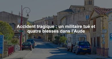 Accident tragique : un militaire tué et quatre blessés dans l'Aude