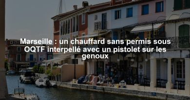 Marseille : un chauffard sans permis sous OQTF interpellé avec un pistolet sur les genoux