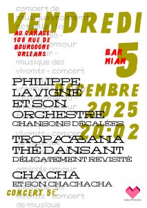 Philippe Lavigne et son orchestre : Concert de musique actuelle le 5 décembre 2025 à Labomedia