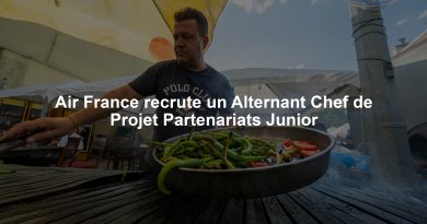 Air France recrute un Alternant Chef de Projet Partenariats Junior